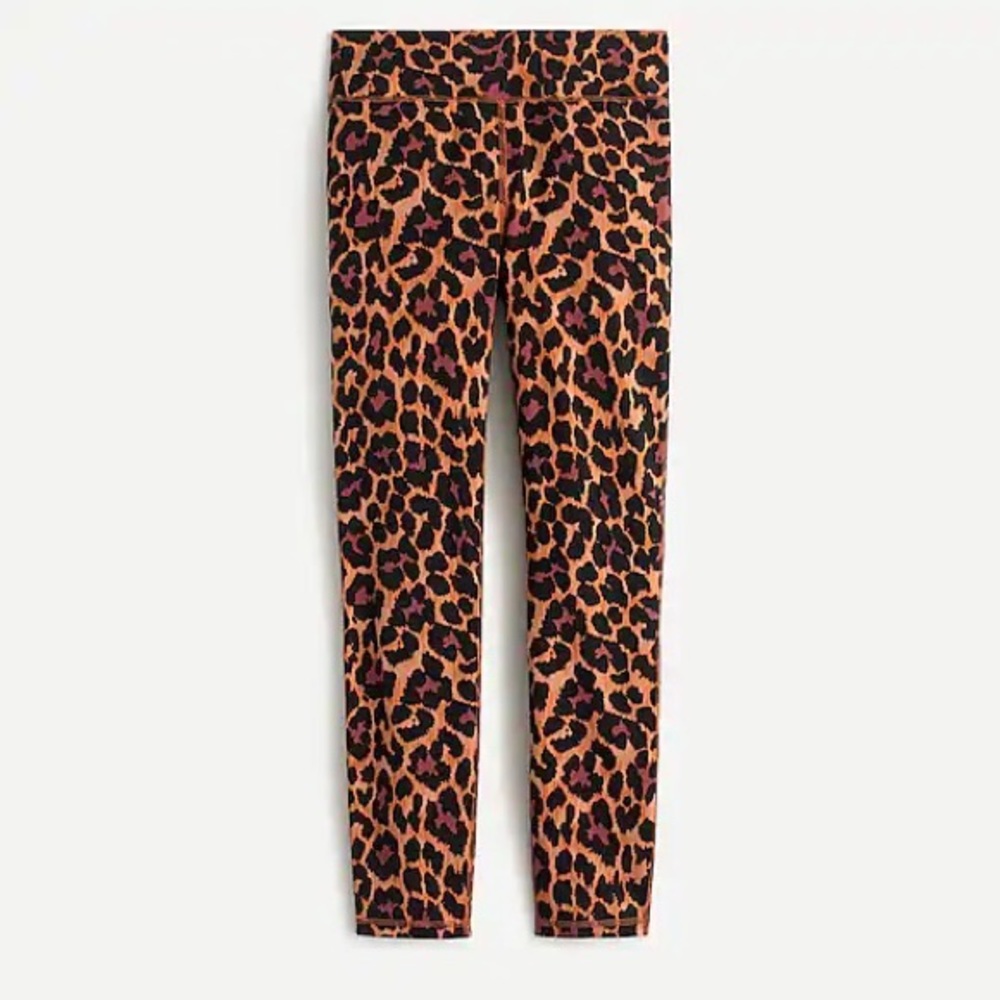 NEW J. Crew Weekend High Waisted Leopard Print Leggings - Picture 3 of 8